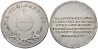 Korunovace Karolíny Augusty na uherskou královnu 25.9.1825 v Bratislavě. Malý Ag žeton 20 mm. Novák-V/XVII/V2b