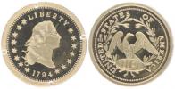 Au miniatura dolaru 1794