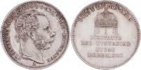Menší maďarský peníz na korunovaci v Budíně 8.6.1867