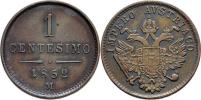 Centesimo 1852 M - menší typ
