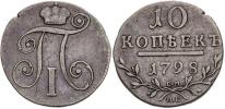 10 Kopějka 1798, Pavel I.