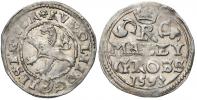 Malý groš 1593 K. Hora - Herold. HN-6, opis 7a (.D.G - R I.)