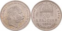 20 Krejcar 1868 GYF - dlouhý opis