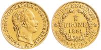 1/2 koruna 1861 A