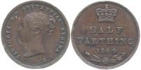 1/2 Farthing (1/8 Pence) 1844