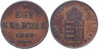 Egy Krajczár 1848 - maďarský nápis (revoluce)