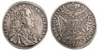 1/2 tolar 1727, Praha, Scharff, Hal. 1814