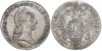 1/2 tolar konv. 1815 A. Nov.-57. dr. škr. na líci, n. st. po o.