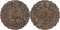 5/10 kr. 1864 B