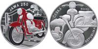 500 Kč 2022 - motocykl Jawa 250_orig.etue + kapsle + certifikát