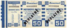 Benzinol - 50 litrů motorové nafty 1979 SPECIMEN