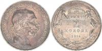 2 Koruna 1914 KB     "R"   "pěkná patina"