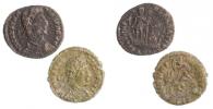 Constantius II. 337-361centenionalis R:císař na lodi,vojín poráží jezdce 2ks