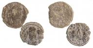 Constantius II. 337-361 AE3 R:vojín poráží jezdce,císař 2ks