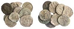 Konvolut 3st.n.l. antoninian AE3 Claudius II., Aurelianus,Gallienus,Valentinianus I. 10Ks