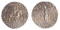 Baktrie,Indo Skytové,Azes II.35př.n.l.-5n.l. Tetradrachma L:král na koni R:Athena M:Taxila BMC.93 Mitch.2368