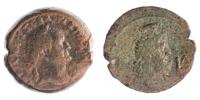 Egypt,Alexandria,Vespasianus 69-79 AE25 diobol R:Serapis KG.20.35