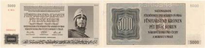 5000 Koruna 1944 - série 08A