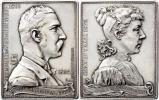A.Scharff - AR svatební plaketa  16.II.1895 - portrét
