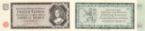 50 Koruna 1940 - série A19