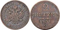 2 Krejcar 1851 G
