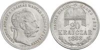 20 Krejcar 1868 GYF - dlouhý opis