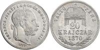 20 Krejcar 1870 GYF - krátký opis