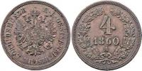 4 Krejcar 1860 A