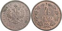 4 Krejcar 1860 B
