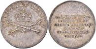 Menší jeton na korunovaci v Praze 12.9.1791 - koruna