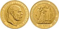 100 Koruna 1907 KB - jubilejní - původní ražba