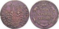 Nesign. - AE jeton ve stylu početního groše 1859 -