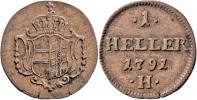 Cu Haléř 1791 H