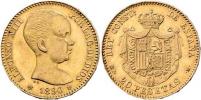 20 Peseta 1890/1890 MP-M