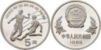 5 Yuan 1989 - MS ve fotbale v Itálii