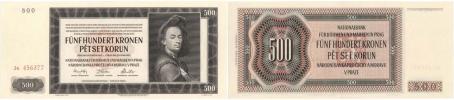 500 Koruna 1942 - 2.vyd.- sér. Ja