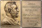 Carl von Ernst - plaketa numism. společnosti 1894 -