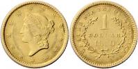 Dolar 1850 - hlava Liberty