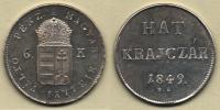 6 Krejcar 1849 NB