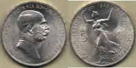 5 Koruna 1908 - jubilejní