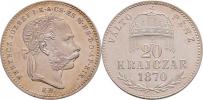 20 Krejcar 1870 KB - krátký opis