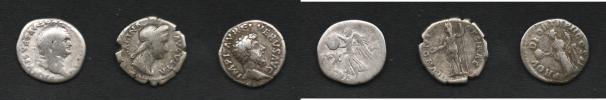Konvolut denárů (Vespasianus