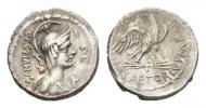 M. Plaetorius M.f. Caestianus.  Denarius circa 67