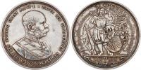 Opava 1893 - 300 let střelec.spolku - poprsí císaře