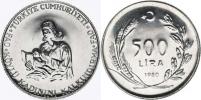 500 Lira 1980 - F.A.O.