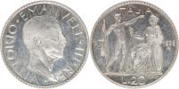 20 Lire 1928 rok VI         KM 69  Ag "sběratelská kopie"21