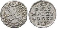 Malý groš 1597 Budějovice - Mattighofer. HN-28b, opis 7b. n. nedor.