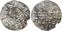 Břetislav (1019/20-34). Denár. Cach-300 var., líc jako Šmerda-310b. n. vylom. okr., pomačkaný, n. nedor.