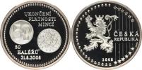 "Ukončení platnosti mincí 50 haléřů 31.8. 2008"