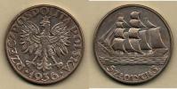 5 Zlotých 1936 - školní plachetnice